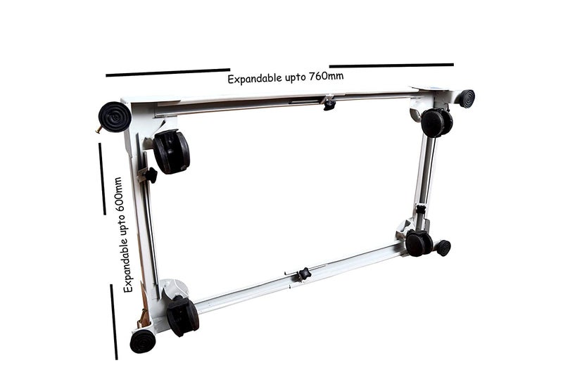 GOKOO حامل غسالة أمامية قابل للتعديل Heavy Duty مع عجلات للثلاجات وغسالات الصحون ومبردات الهواء - Image 5