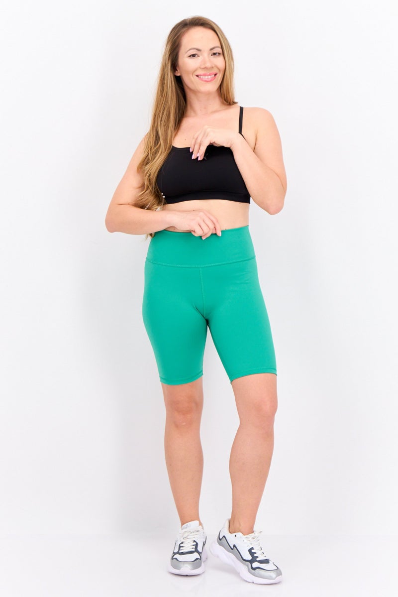 Adidas Women Sportswear Fit Training Shorts, Green - Image 4