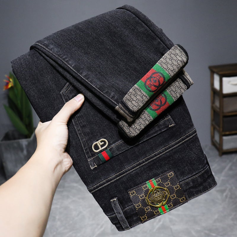 Unisex Classic Denim Jeans Loose Fit Daily Outdoor Wear - Image 4