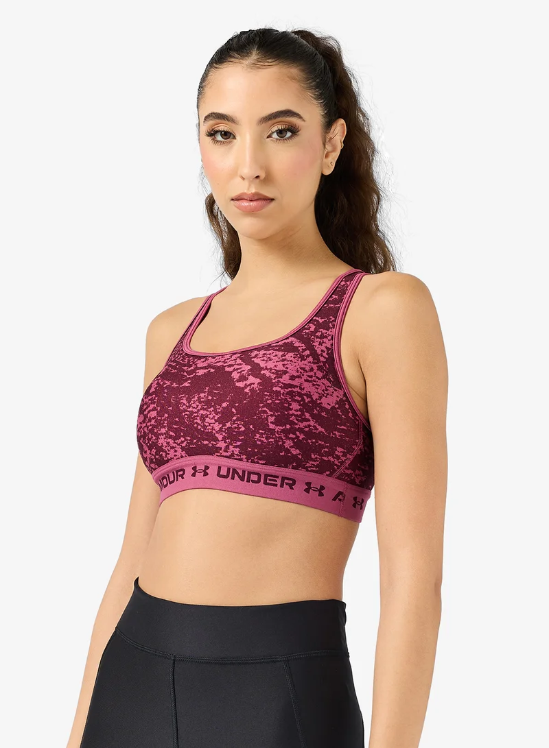 UNDER ARMOUR Crossback Mid Printted Bra