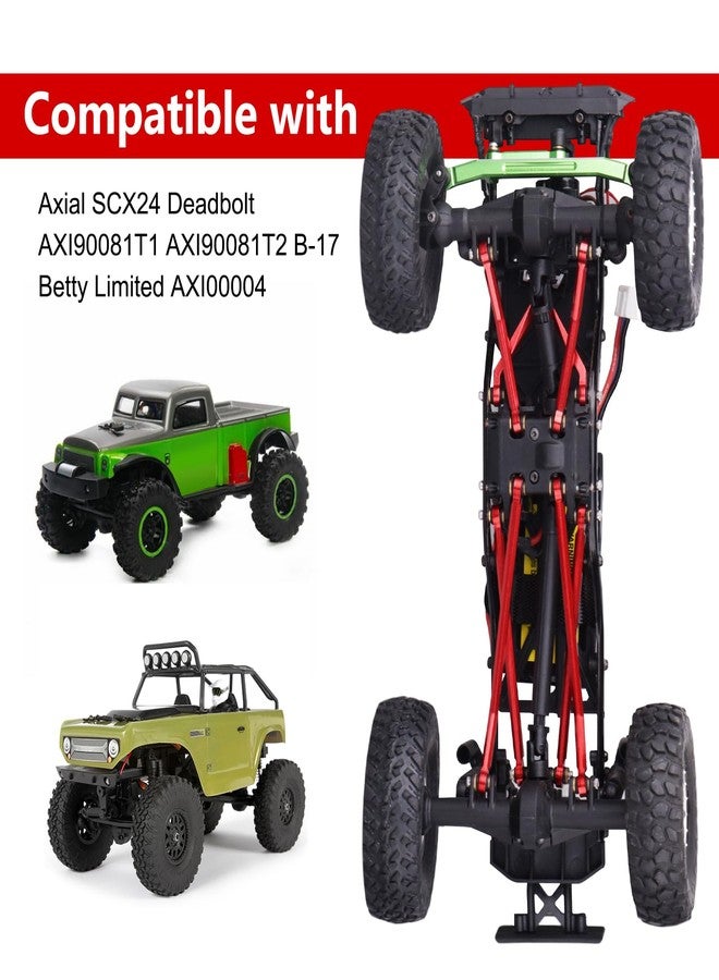 AllinRC High Clearance Links Set for Axial SCX24 Deadbolt AXI90081 (Red) - Image 5