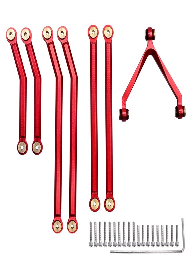 AllinRC High Clearance Links Set for Axial SCX24 Deadbolt AXI90081 (Red) - Image 1