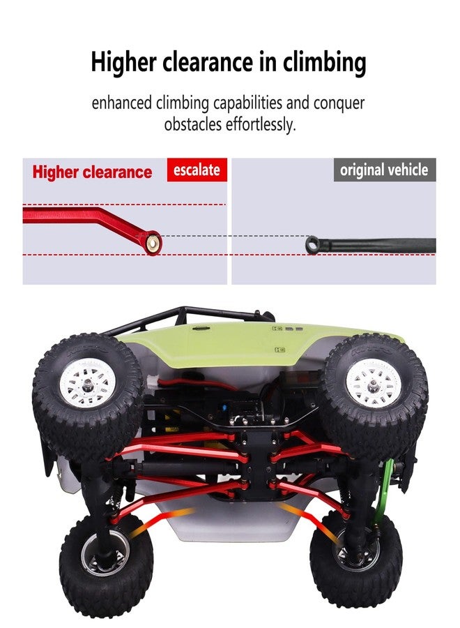 AllinRC High Clearance Links Set for Axial SCX24 Deadbolt AXI90081 (Red) - Image 4