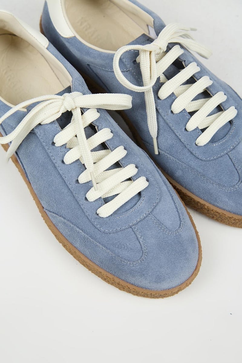 Krahe Palminteri 2 Men's Genuine Leather Lace-up Blue-Ecru Sneakers - Image 5