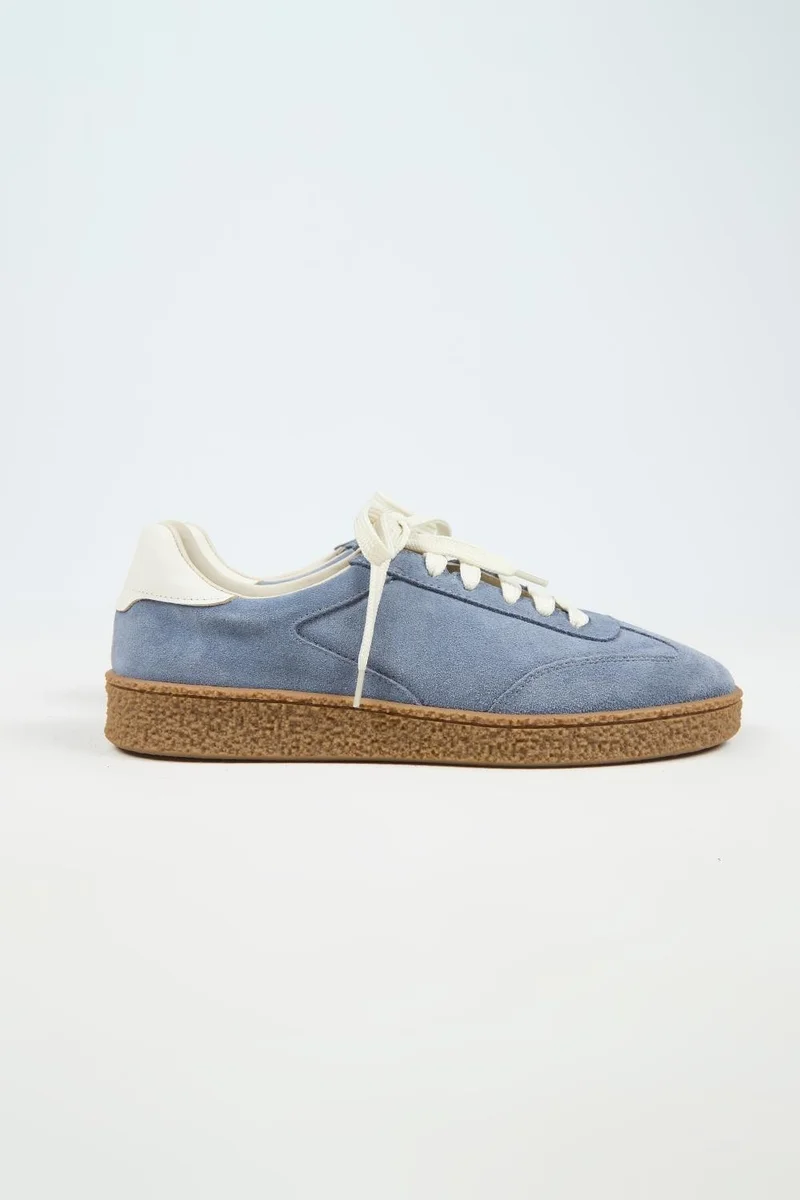 Krahe Krahe Palminteri 2 Men's Genuine Leather Lace-up Blue-Ecru Sneakers