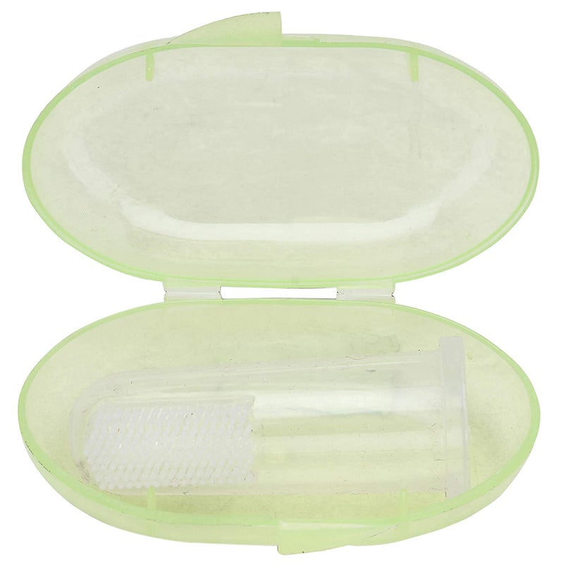 KIKE Tounge Cleaning Hygienic & Flexible New Born Baby Soft Silicon Tounge/Toungue Cleaner/Oral Care Finger Manual Toothbrush For New Born Baby (Age 0 Month +) With Free Box, 1 Piece,Multicolor - Image 3