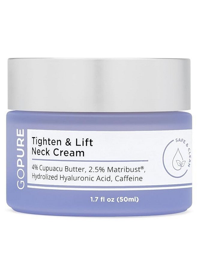 جو بيور كريم شد الرقبة من جو بيور - كريم مضاد للشيخوخة لشد الرقبة وإزالة التجاعيد للحصول على لون بشرة موحد ورفع الرقبة - مع مركب شد فعال، 1.7 أونصة - Image 1