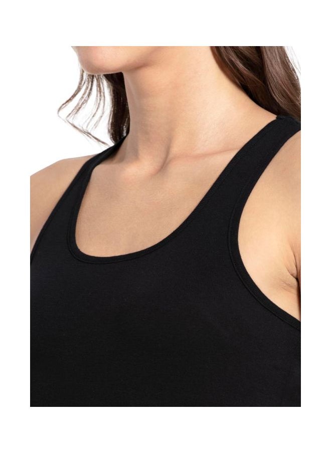 JOCKEY - Jockey 1467 Women Super Combed Cotton Rib Fabric Slim Fit Solid Racerback Styled Tank Top - Image 1