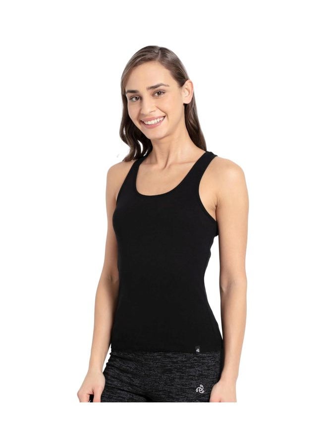 JOCKEY - Jockey 1467 Women Super Combed Cotton Rib Fabric Slim Fit Solid Racerback Styled Tank Top - Image 1