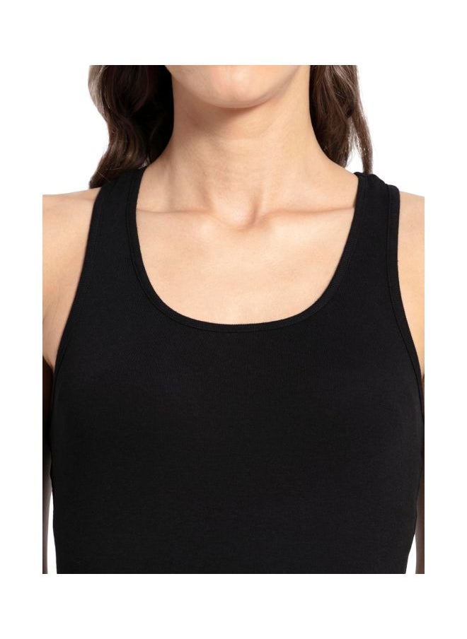 JOCKEY - Jockey 1467 Women Super Combed Cotton Rib Fabric Slim Fit Solid Racerback Styled Tank Top - Image 1