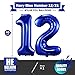 BBPOOL Navy Blue 12 Balloon Numbers40 Inch Dark Blue 12 or 21 Birthday Balloons Large Foil Mylar Balloons Number 12 for Birthday Party Anniversary Decorations - Image 4