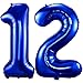 BBPOOL Navy Blue 12 Balloon Numbers40 Inch Dark Blue 12 or 21 Birthday Balloons Large Foil Mylar Balloons Number 12 for Birthday Party Anniversary Decorations - Image 2