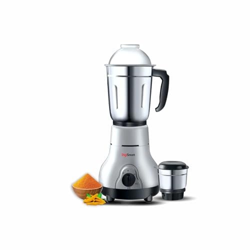 DigiSmart Kitchen Mate 600W Mixer Grinder with 2 Jars | Heavy Duty Motor | 3 Speed Control | Shock Proof ABS Body | For Smoothies, Chutney & Shakes | 2 Years Warranty | Black & Grey - Image 1