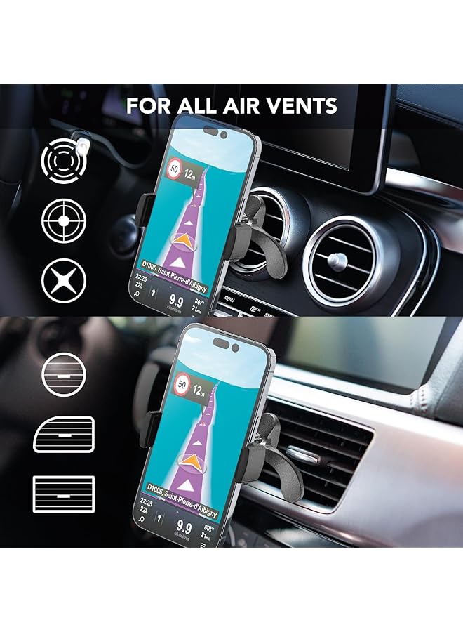 Cellularline Spin In-Car Holder Air Vents Black - Image 3