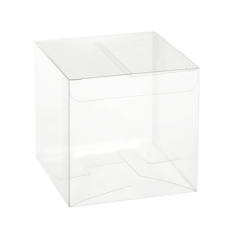 Hammont Clear PET Plastic Storage Boxes Transparent Gift Boxes Empty Containers Packing Box for Party Favors Ideal for Cookies Ornament Gifts Wedding Birthday and Parties 2x2x2 24 Pack - Image 2