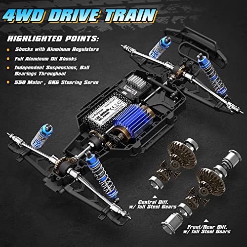 HAIBOXING 2995 Remote Control Truck 112 Scale RC Buggy 550 Motor Upgrade Version 42KMH High Speed RC Cars Electric Powered 4X4 OffRoad RTR Ideal Hobby for Kids Adults 40 Min Play - Image 5