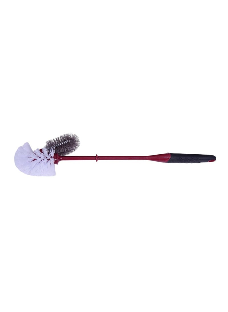 CEPILLO CEPILLO Toilet brush with holder set | Compact Round Design | Clears Clogged Toilets and drains | Ideal for Home & Office Use - Red/Black CP619  - Image 3
