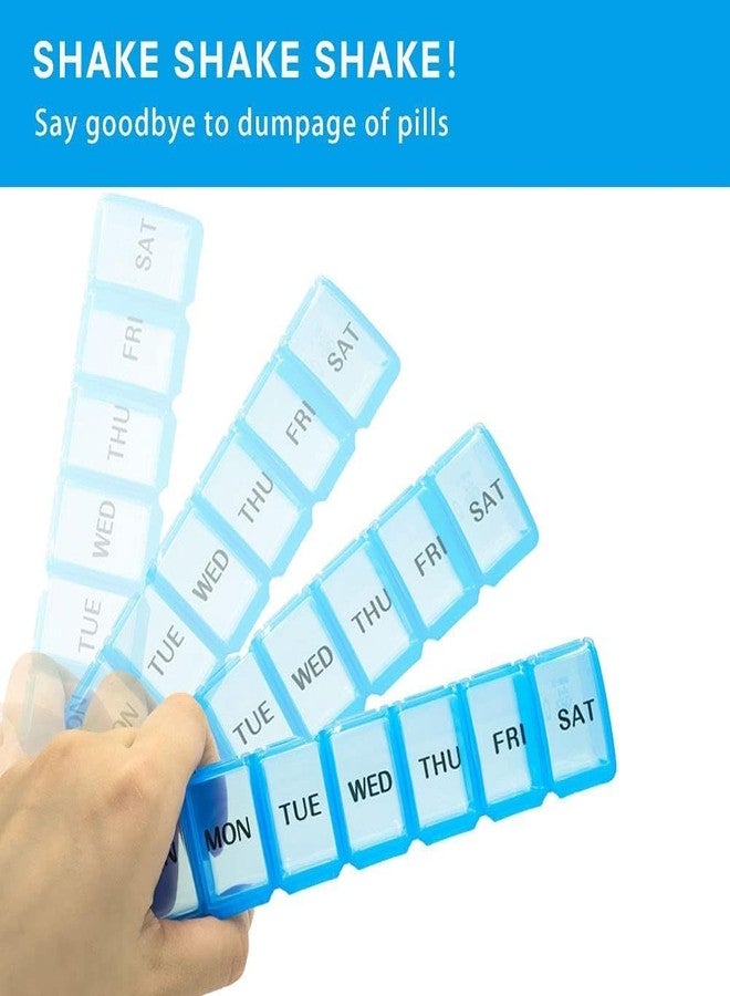 RabbonixPill Medicine Organizer Reminder Storage Box 07 Days or 01 Weeks, Pack of 02 - Image 4