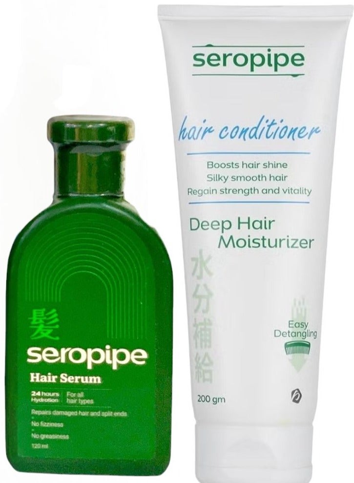 Seropipe Hair Conditioner 200 Gm + Seropipe Hair Serum 120 Ml