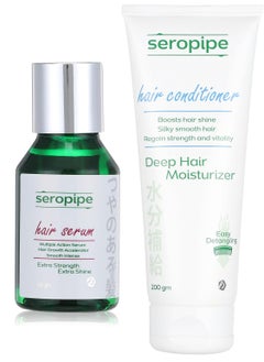 seropipe Seropipe Hair Conditioner 200 Gm +Seropipe Hair Serum 100Ml 