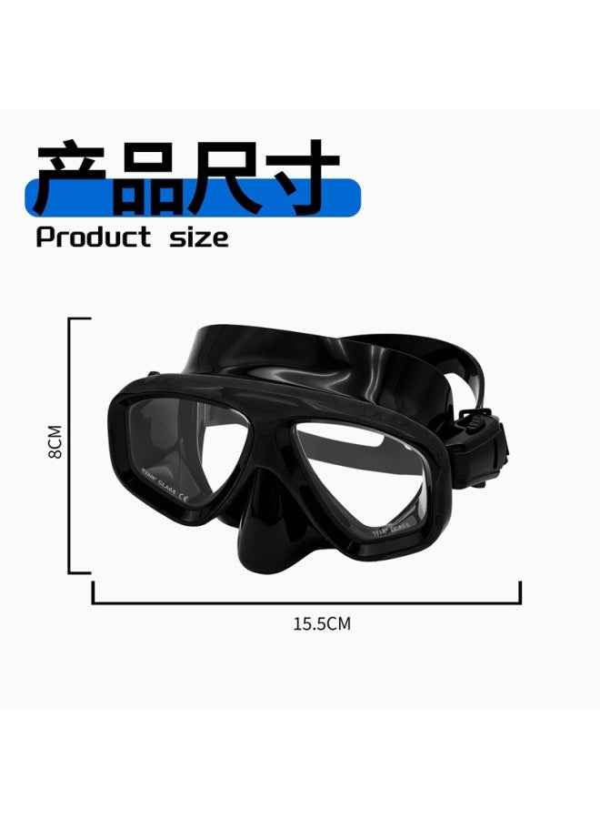 Whale Adult 2-in-1 Snorkeling Set with Diving Mask and Full Dry Snorkel, Prescription Lens Compatible, Pure White and Black/White - Image 2