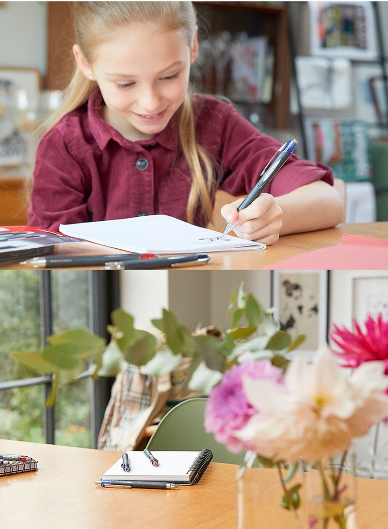 Uniball 2-Piece Jetstream Retractable Rollerball Pen 0.7mm Tip Blue And Black Ink - Image 3