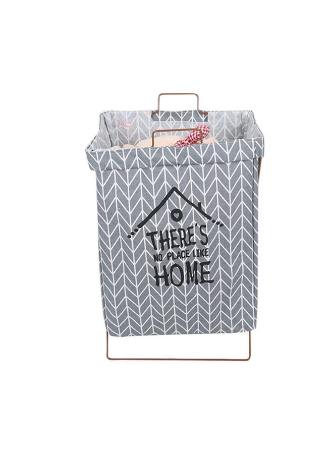 NIBEMINENT Waterproof Laundry Clothes Basket Grey 35x3x25centimeter - Image 1