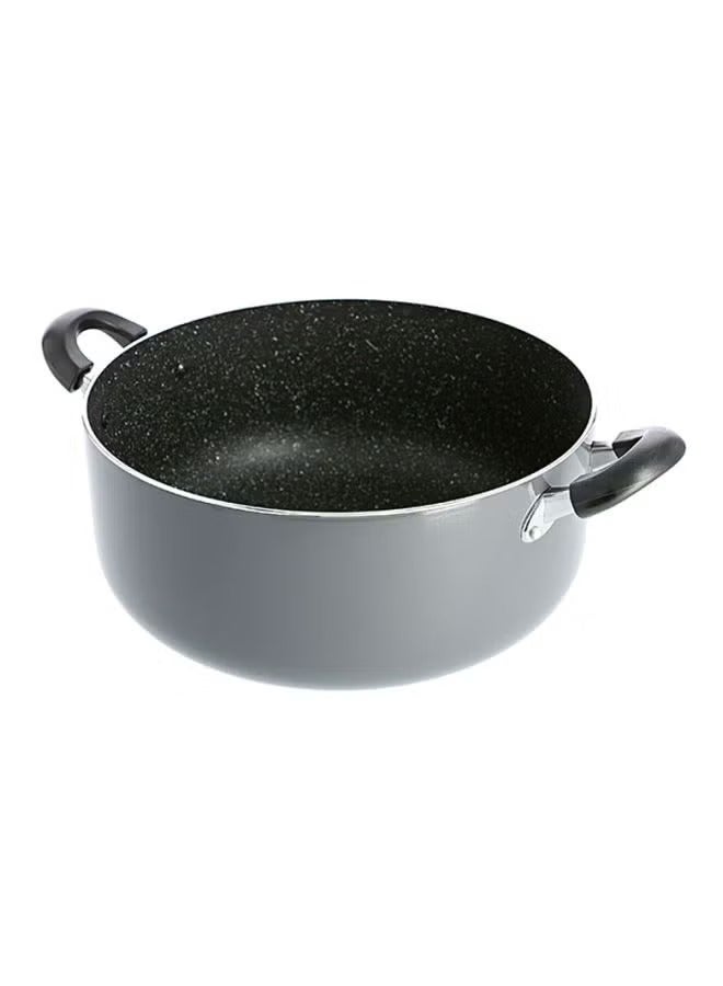 DELCASA Non-Stick Aluminum Casserole Grey/Black 26cm - Image 2
