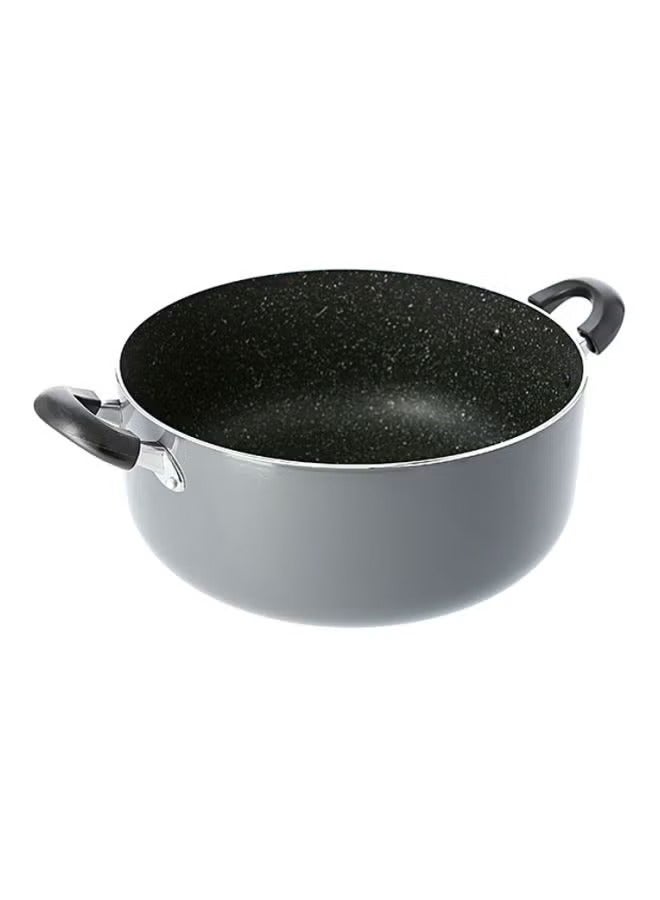 DELCASA Non-Stick Aluminum Casserole Grey/Black 26cm - Image 3