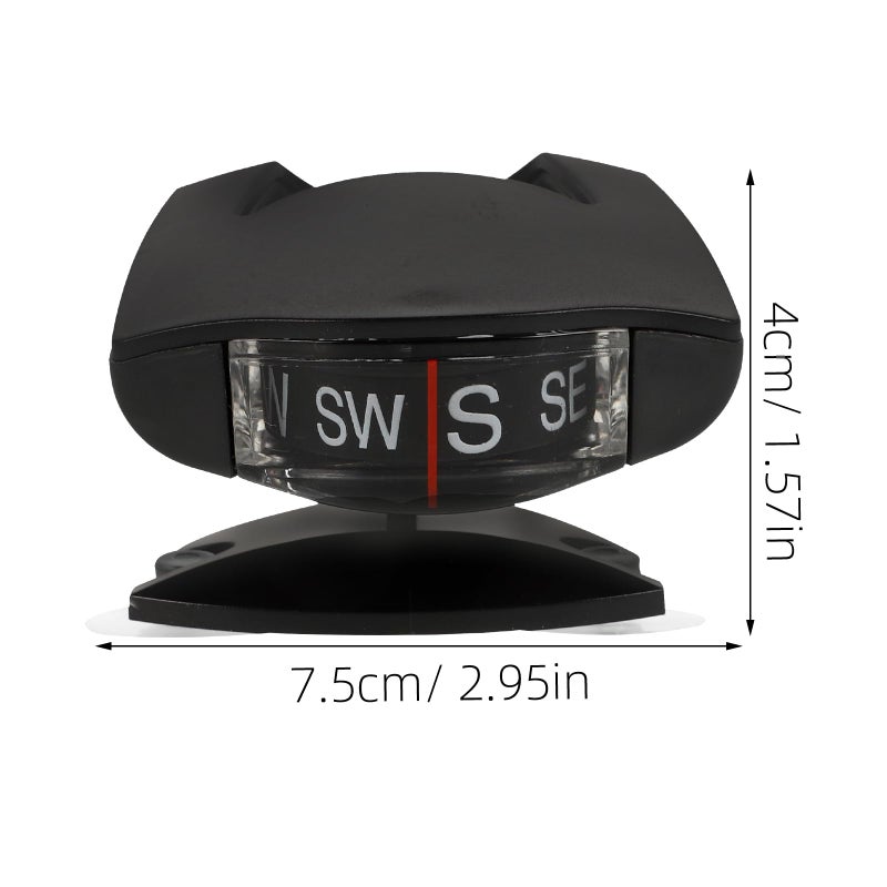 Adjustable Suction Cup Car Dashboard Compass for Vehicle Navigation Outdoor Driving - Image 3