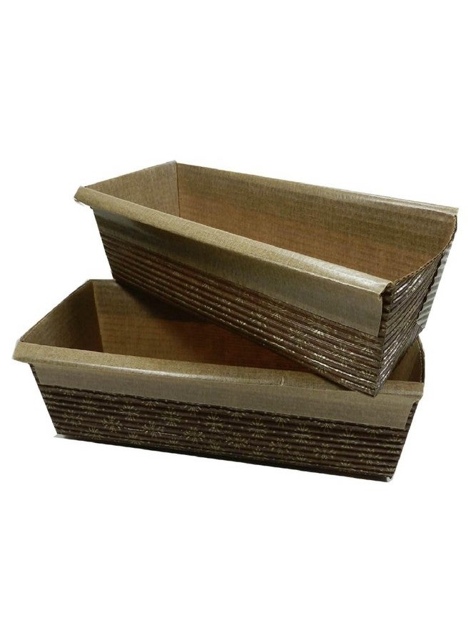 Regency Wraps Loaf Pans, Medium 6" X 2.5" x 2", 2 Pack, Disposable Stand Alone Baking Molds for Quick Breads, Banana and Zucchini - Image 1