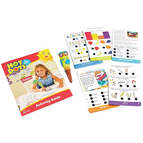 Educational Insights Hot Dot Jr. Succeeding in School Set with Highlights, Homeschool & School Readiness, 160 Multi-Subject Lessons, Interactive Pen Included, Ages 5+ - Image 2