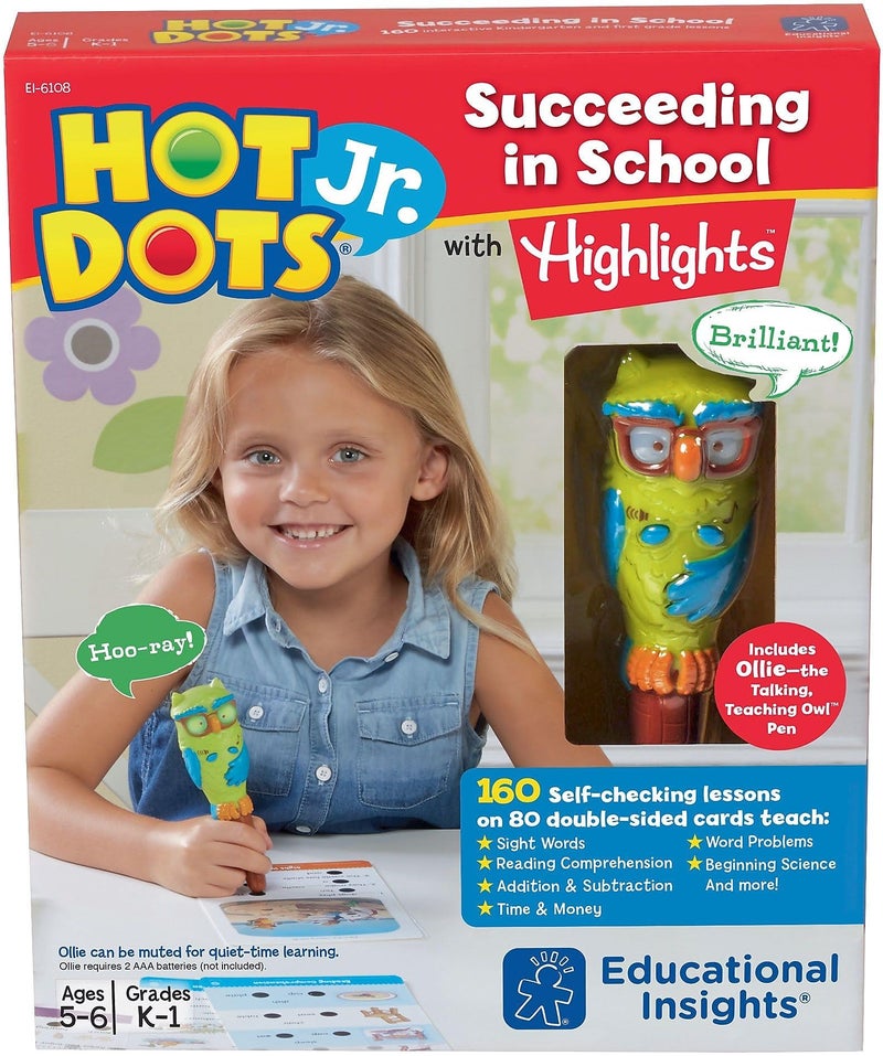 Educational Insights Hot Dot Jr. Succeeding in School Set with Highlights, Homeschool & School Readiness, 160 Multi-Subject Lessons, Interactive Pen Included, Ages 5+ - Image 4