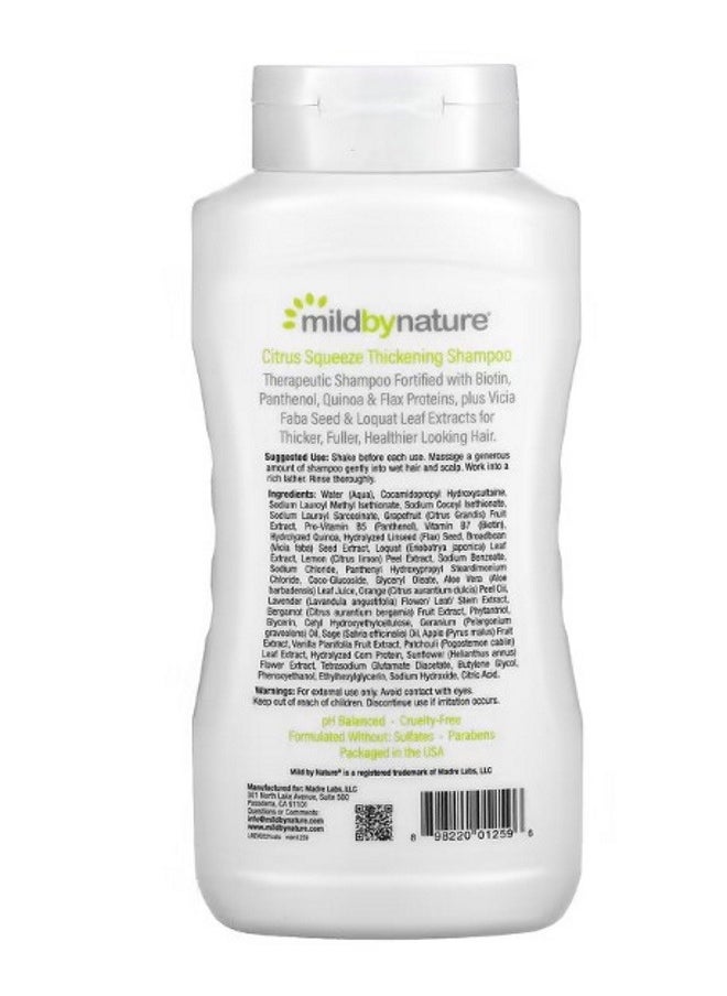 mild by Nature Thickening BComplex  Biotin Shampoo No Sulfates Citrus Squeeze 16 fl oz 473 ml  - Image 2