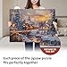 Yunlus Jigsaw Puzzles for Adults 1000 Pieces Christmas Puzzles Impossible Hard Difficult Challenging Puzzles for Adults Snowy Journey Winter Holiday Jigsaw Puzzle 1000 Pieces 28 x 20 inch - Image 4