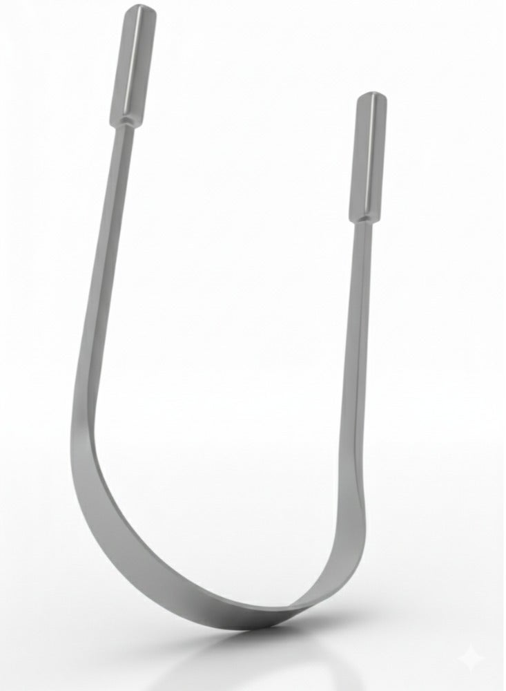 TNM Stainless Steel Tongue Scraper – Tongue Cleaner for Fresh Breath & Oral Hygiene - Image 1