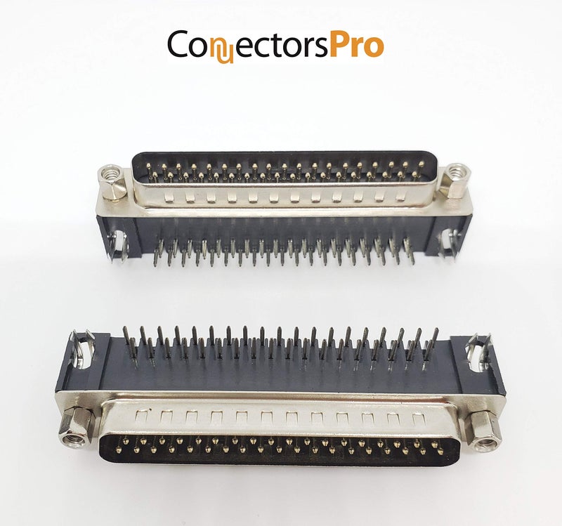 Connectors Pro Pc Accessories - Connectors Pro 6-Pack DB37 Male Right Angle PCB Mount Connector, D-Sub 37 Pins 90 Degree PC Board DR37 M, 6-PK - Image 2