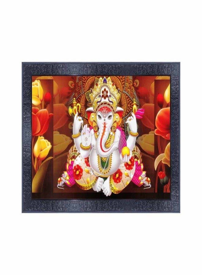 pnf Poster And Frames Ganesh Ji Wooden Photo Frame With Acrylic Sheet | For Living, Pooja Room | Home Decoration Item | Best Gifting Option (10 * 14inch,Multicolour,Synthetic) 30058 - Image 1