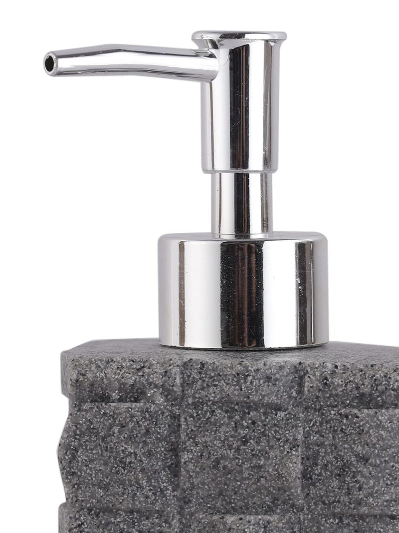 Classic Design Liquid Soap Dispenser 1 Piece Material Polyresin Capacity 300ml Colour Grey - Image 2