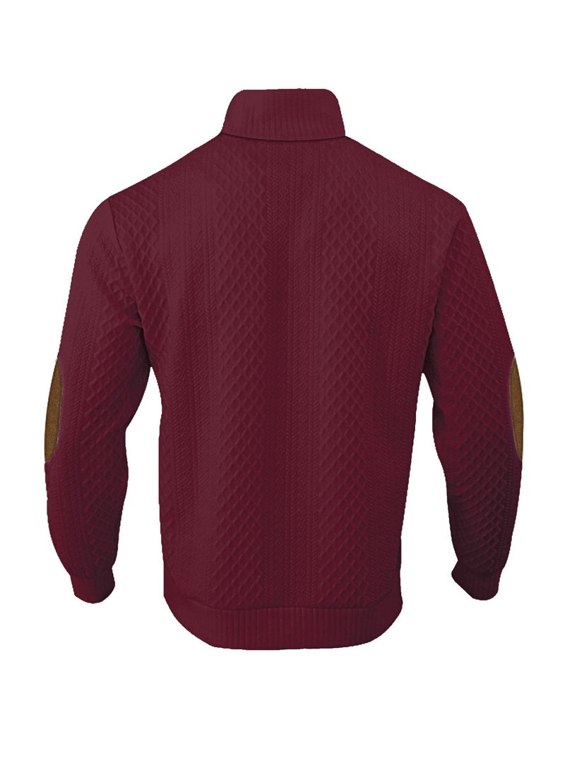 general 2025-2026 Men's Button-Up Long-Sleeved Casual Outdoor Sweater with Jacquard Knitting - Image 2