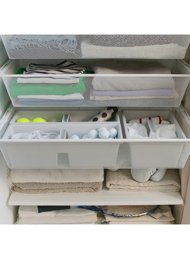 إيروريكس ملحق مع مقصورات، رمادي فاتح، 48X18X14 سم - Image 2