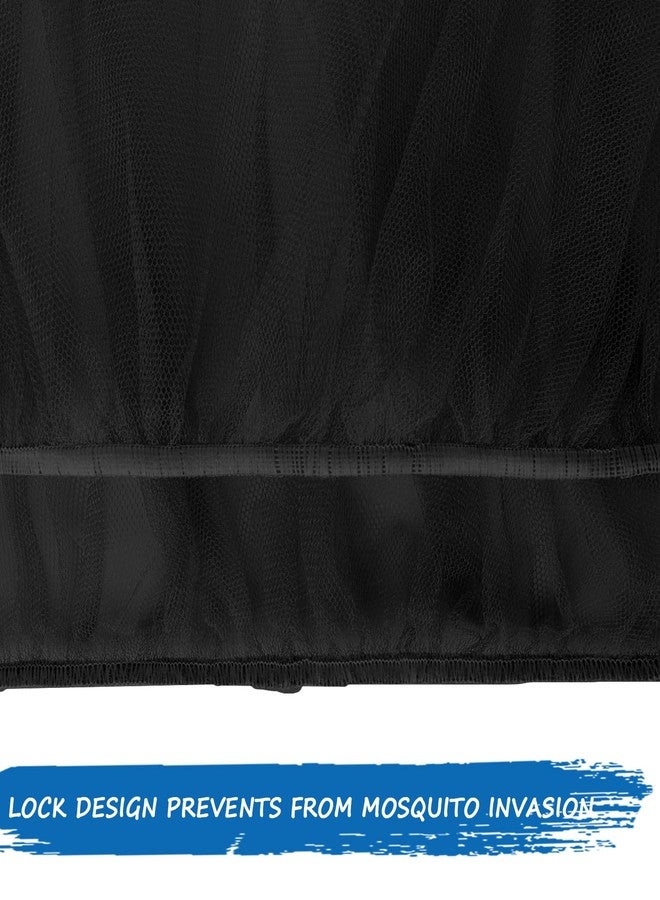 Coldwind Baby Mosquito Net for Stroller, Reusable Bug Net for Stroller, Playards, Pack N Plays and Portable Mini Crib, Portable & Durable Baby Insect Netting, Black - Image 3
