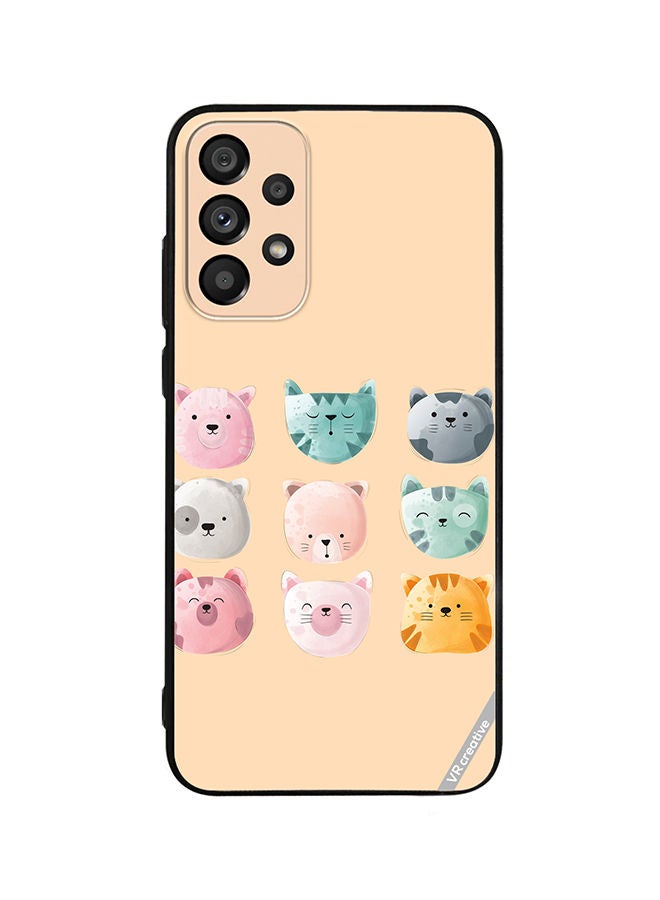 VR CREATIVE Protective Case Cover For Samsung Galaxy A33 5G Cute Faces Design Multicolour - Image 1