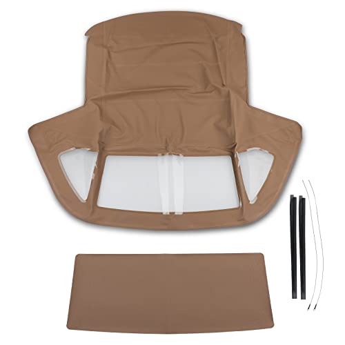 A-Premium Convertible Soft Top Compatible with Mercedes-Benz R107 Series 380SL 1981-1985, 450SL 1975-1980, 560SL 1986-1989, Convertible, with Plastic Window - Image 2
