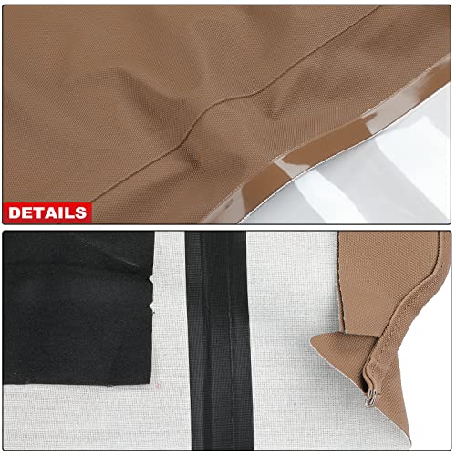A-Premium Convertible Soft Top Compatible with Mercedes-Benz R107 Series 380SL 1981-1985, 450SL 1975-1980, 560SL 1986-1989, Convertible, with Plastic Window - Image 4