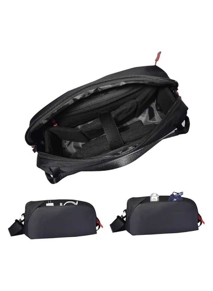 بروماس حقيبة الحمل Portal/Legion Go/Steam Deck/ASUS ROG Ally/Switch OLED المحمولة والملحقات - حقيبة تخزين متعددة الجيوب لوحدة التحكم، ومحول التيار المتردد، ومحطة الإرساء - Image 2