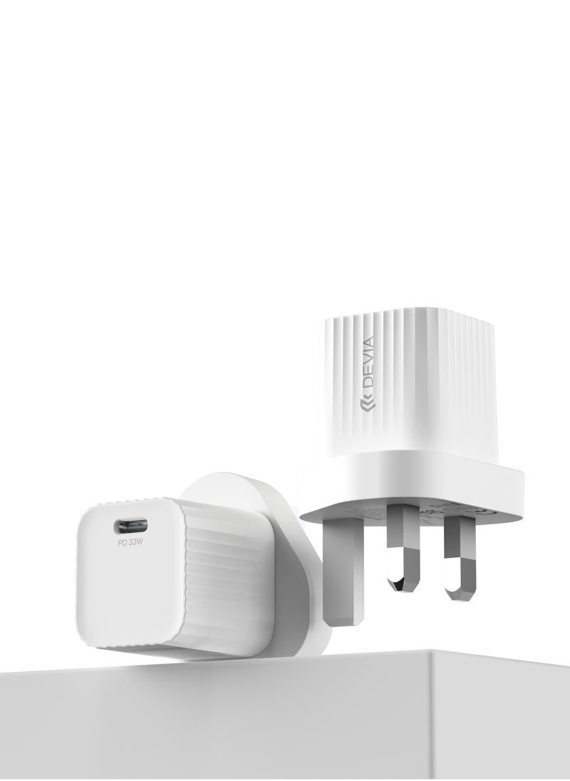 The Devia 33W BD Wall Charger is a fast charger that allows you to charge your devices quickly and safely. The charger features a 33W BD port. This allows it to charge your devices up to 55% in 30 minutes. - pzsku/Z7769B8EF55FF8E2E3981Z/45/_/1716815474/c1a02fb4-8454-4375-a000-4f1767a99c84