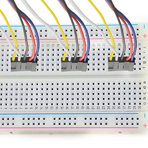 BGTXINGI XINGYHENG 150Pcs 5 Colors 1Pin 2.54mm Female to Male Breadboard Jumper Wire PVC Soldering Brushless Motor Double-end Tinning Connector Cable(PCB Jump Circuit Board Cable Wire Set) 200mm - Image 5