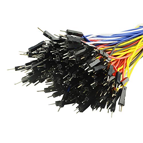 BGTXINGI XINGYHENG 150Pcs 5 Colors 1Pin 2.54mm Female to Male Breadboard Jumper Wire PVC Soldering Brushless Motor Double-end Tinning Connector Cable(PCB Jump Circuit Board Cable Wire Set) 200mm - Image 4