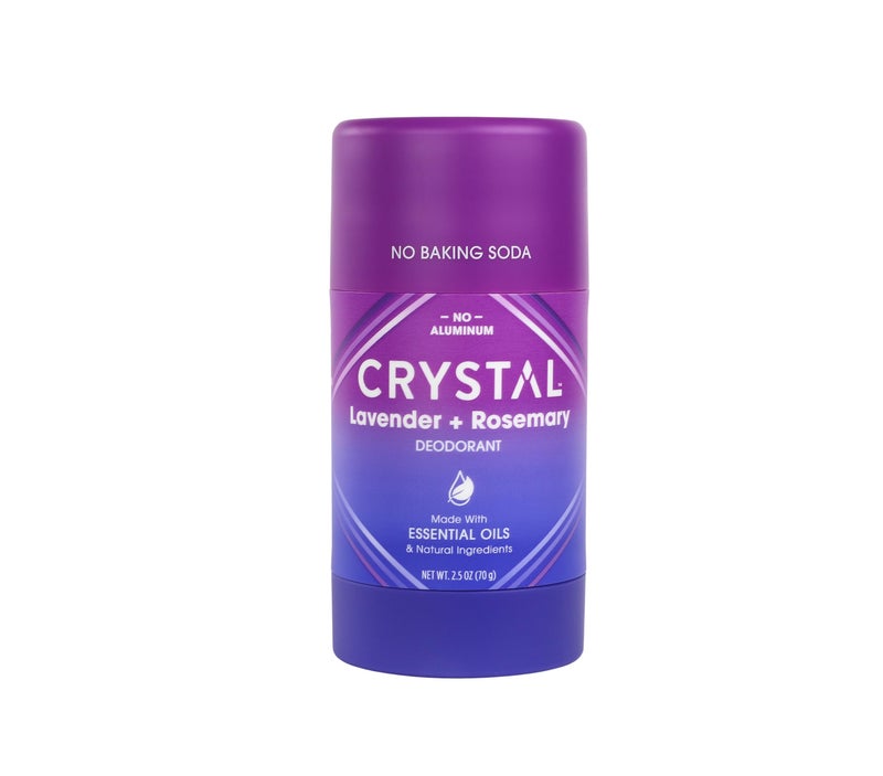 CRYSTAL ESSENCE Crystal Magnesium Solid Stick Natural Deodorant NonIrritating Aluminum Free Deodorant for Men or Women Safely and Effectively Fights Odor Lavender  Rosemary 25 oz